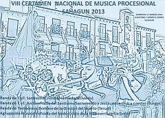 Cartel del VIII Certamen Nacional de Música Procesional de Sahagún